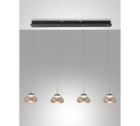FABAS LUCE Arabella lampada a sospensione LED, 3000 K, 4 x 8 W La: 95 P: 8,5 cm, 3547-48-125, Arabella [Lampade per Interni > Lampade a Sospensione]