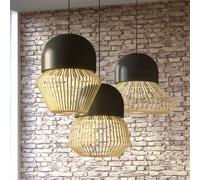 Lampada a sospensione Forestier Anemos L, grigio scuro, Ø 55 cm, E27 Forestier