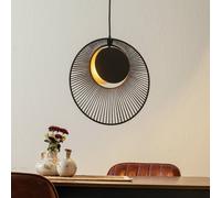 Lampada a sospensione Forestier design Oyster, nero Forestier