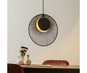 Lampada a sospensione Forestier design Oyster, nero Forestier