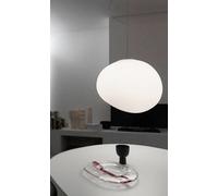 Lampada a sospensione Foscarini Gregg Grande, bianca, altezza 40 cm Foscarini