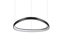 Lampada a Sospensione Gemini LED 47W Luce Naturale Nero Altezza Regolabile Ideal
