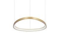 Lampada A Sospensione Gemini LED 47W Luce Naturale Ottone Altezza Regolabile Ide