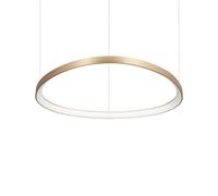 Lampada A Sospensione Gemini Led 56W Luce Calda Ottone Altezza Regolabile Ideal Lux