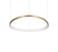 Lampada a Sospensione Gemini LED 56W Luce Naturale Ottone Regolabile Ideal Lux