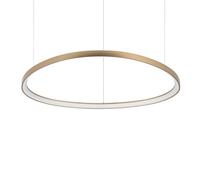 Lampada a Sospensione Gemini Led 78W 4000K Ottone Altezza Regolabile Ideal Lux