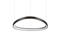 Sospensione Moderna Gemini Metallo Nero Led 48W 3000K Luce Calda