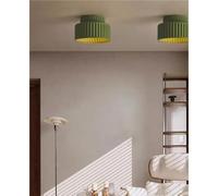 Lampada a sospensione giapponese a righe in resina, semplice color crema, montaggio a incasso, per camera da letto, soggiorno, sala da pranzo, studio, corridoio e corridoio (rosso)