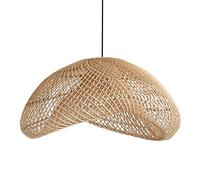 Lampada a Sospensione Giapponese in Rattan a 1 Luce, lampadario Industriale, soffitto Decorativo, luci a Sospensione per Ristorante, Bar, Camera da Letto, Stile Cinese, Sala da tè intrecciat