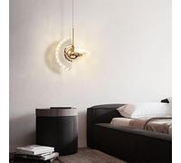 Lampada a sospensione girevole in cristallo da comodino, lampadario moderno minimalista a forma di disco volante, piccola lampada a sospensione,Plafoniera Lampadario Da Soffitto