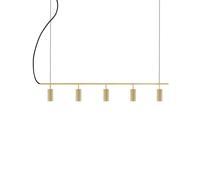 Lampada a sospensione Globen Lighting Hubble 5, ottone, lunghezza 130 cm, a 3 Globen Lighting