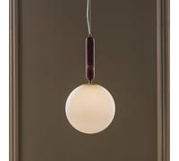 Lampada a sospensione Globen Lighting Torrano, rossa, Ø 30 cm, marmo Globen Lighting