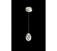 Lampada a sospensione GOLDEN EGG, cromo, LED 4,8W, 280LM, 3000K, dia.12xh120cm