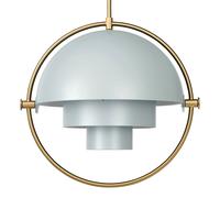 GUBI Multi-Lite Lampadario Ottone E Grigio