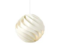 Lampada a sospensione Gubi Turbo, bianco alabastro lucido, Ø 62 cm, GUBI