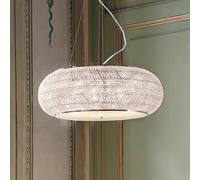 Lampada a sospensione IDEAL LUX Pasha, cromata/trasparente, Ø 55 cm, vetro IDEAL LUX