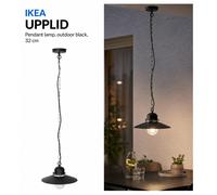 Lampada a sospensione IKEA UPPLID, nero da esterno, 32 cm NUOVISSIMA 805.559.96