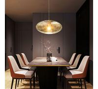 Lampada A Sospensione In Cromo Con Diffusore Per Illuminazione Da Interni [EEK: Non valutato]