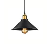 Lampada a Sospensione in Ferro battuto a Testa Singola con Base E27 Lampadario a Forma di Piccola Gonna Nera Creativa Lampada a Sospensione in Stile Industriale, Bar, caffetteria, Lampada Decorativa