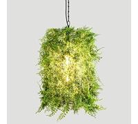 Lampada a Sospensione in Ferro Resistente, Lampada a Sospensione Artistica con pianta Verde personalità Creativa, lampadario Decorativo per Bar Ristorante caffetteria a Tema, E27 (Colore : C),