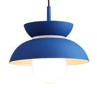 Lampada a Sospensione in Metallo in Stile Industriale, Paralume colorato Personalizzato, Lampada a Sospensione a Testa Singola con Attacco E27, apparecchi di Illuminazione da soffi