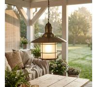 Lampada A Sospensione In Ottone Con Aspetto Orientale Ø40Cm Stile Liberty