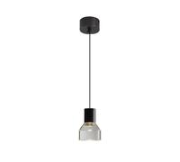 Lampada a sospensione in ottone, mini lampada a sospensione in rame con paralume in acrilico trasparente, lampade a sospensione decorative da comodino, lampadario a LED da 6 W - 4000 K, moderne e semp
