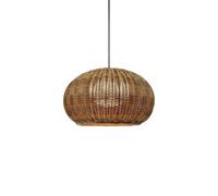 Lampada a Sospensione in Rattan Fatta a Mano, Classica Lampada a Sospensione Cinese Zen, Base E26, Diametro 15,7 Pollici, Soggiorno, Camera da Letto, Balcone, corridoio, Ascensore, Ingresso, vill