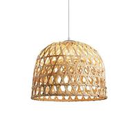 Lampada a Sospensione in Rattan, Paralume Fatto a Mano, Lampada da soffitto/Lampada da Cucina, Base E27, Vimini Intrecciato, bambù, Decorazione per la casa, Lampada a Sospensione per Cucina, Sala