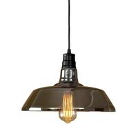 Lampada a sospensione in stile americano vintage E26, lampada a sospensione in vetro grigio per isola cucina, lampada a sospensione rustica in altezza regolabile, lampada a sospensione rustica per sal