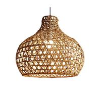 Lampada a sospensione in stile country, per bar, caffè e club, unica nel suo genere, lampada a sospensione vintage in rattan cavo e intricato, per camera da letto, corridoio, sala da pranzo, cucina, i