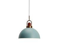 Lampada a Sospensione in Stile Nordico Lampade a Sospensione retrò in Legno Lampadari con Paralume in Metallo E27 / E26 Apparecchio di Illuminazione a soffitto per Studio, Camera da Letto, Soggiorno,