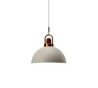 Lampada a Sospensione in Stile Nordico Lampade a Sospensione retrò in Legno Lampadari con Paralume in Metallo E27 / E26 Apparecchio di Illuminazione a soffitto per Studio, Camera da Letto, Soggiorno,
