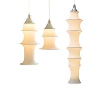 Lampada a sospensione in tessuto bianco, lampada da soffitto creativa a forma di bambù, lampada da comodino in stile giapponese, lampada da soffitto per camera da letto e soggiorno