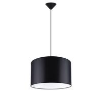 Lampada a Sospensione in Tessuto Nero E27 Ø40 cm per Soggiorno, Esszimmer