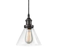 Lampada a sospensione in vetro a forma di campana retrò americana Lampade a sospensione a sospensione regolabili industriali per lampadari a isola della cucina della camera da letto da pranzo Marriage