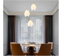 Lampada a sospensione in vetro a forma di fiore MI-NI Lampada a sospensione piccola Lampadario semplice e moderno con portalampada in metallo antiruggine, lampadario da pranzo