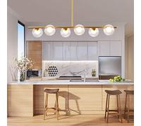 Lampada a sospensione in vetro a forma di striscia lunga creativa Semplice lampadario moderno dorato Lampadario nordico per illuminazione domestica Lampada adatta per ingresso Lampada da soffitto per