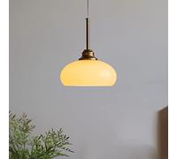 Lampada a sospensione in vetro di latte cromato Lampada da cucina ad isola moderna Apparecchio di illuminazione moderno della metà del secolo d Lampada a sospensione a soffitto di grandi dimensioni