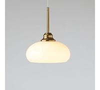 Lampada a sospensione in vetro di latte cromato Lampada da cucina ad isola moderna Apparecchio di illuminazione moderno della metà del secolo d Lampada a sospensione a soffitto di grandi dimensioni