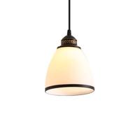 Lampada a Sospensione in Vetro di Tipo Pastorale Francese, Attacco E27, Lampada a Sospensione con Montaggio a Filo, apparecchi di Illuminazione Decorativi per corridoio, Studio e Camera da Letto