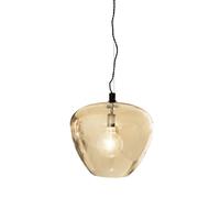 Lampada A Sospensione In Vetro Fumè E27 B: 40 Cm In Ambra Sala Da Pranzo