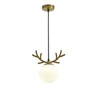 Lampada a Sospensione in Vetro Globe Antle Creative Lampada d'oro Gold Flione Giotto Giordino Regolabile per la Camera da Letto per Camera da Letto Shop Shop Care.