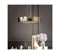 Lampada a sospensione in vetro Lampadari a soffitto rotondi grigio fumo Lampada a sospensione moderna in oro di metà secolo Sala da pranzo Soggiorno Cucina Droplight