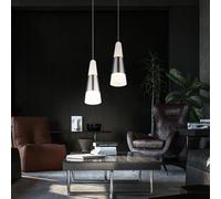 Lampada A Sospensione In Vetro LED Per Sala Da Pranzo H 100 Cm 2X