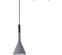 Lampada a sospensione industriale grigia da cucina sopra il lavello Cono - Lampada a sospensione MI-NI nera e bianca in alluminio rosso,per la scala d'ingresso