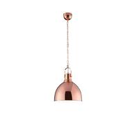 Lampada a sospensione industriale in metallo rame lucido Ø 31 cm