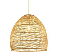 Lampada a sospensione industriale Lampada a sospensione in tessuto rustico Lampadari a cesto in rattan Lampada a sospensione regolabile in stile Boho Apparecchio di illuminazione a soffitto Foyer