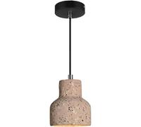 Lampada a sospensione industriale vintage in cemento, nera, piccola, moderna, nordica, minimalista, lampadario per interni, base E26/27, per sala da pranzo, isola, camera da letto, fattoria, verde, ro