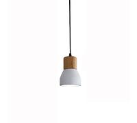 Lampada a Sospensione Industriale Vintage Loft Ristorante in Quercia Lampada a Sospensione Minimalista in Cemento Lampadario in Legno Nordic Bar Cafe Lampada da soffitto Apparecchio di Illuminazione